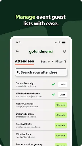 GoFundMe Pro Live Events screenshot
