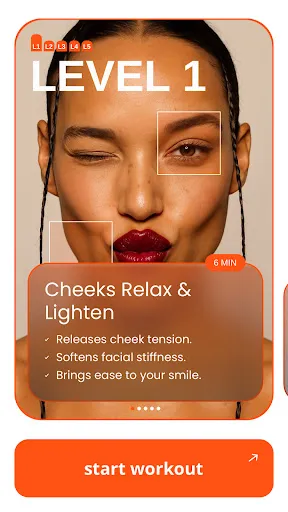 Liftique: Face Yoga & Workout screenshot