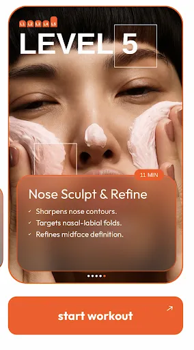 Liftique: Face Yoga & Workout screenshot