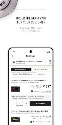AutoZonePro Mobile screenshot