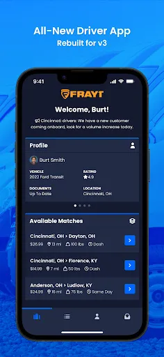 FRAYT Driver screenshot