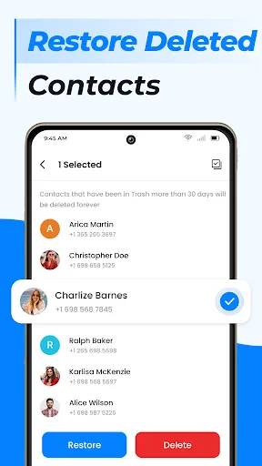 Contacts screenshot