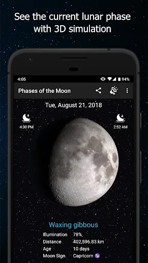 Phases of the Moon screenshot