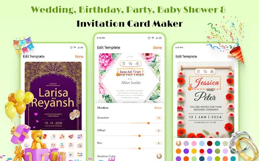 Wedding Invitation Maker App screenshot