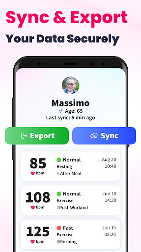 Heart Rate Monitor - Pulse App screenshot