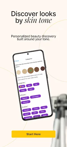 GlitzBee: Skin Tone Makeup screenshot