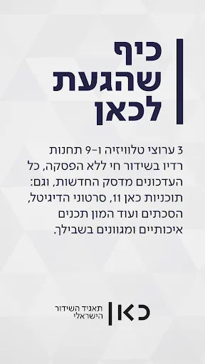 כאן - תאגיד השידור הישראלי screenshot