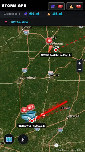Tornado Tracker Storm GPS Live screenshot