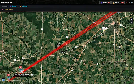 Tornado Tracker Storm GPS Live screenshot