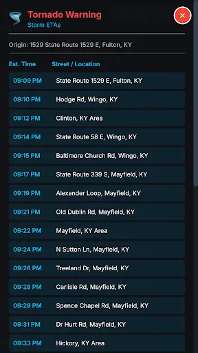 Tornado Tracker Storm GPS Live screenshot