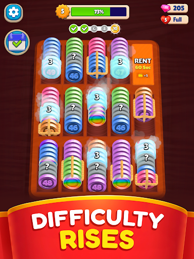 Pocket Sort: Coin Merge Puzzle screenshot