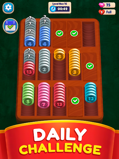 Pocket Sort: Coin Merge Puzzle screenshot