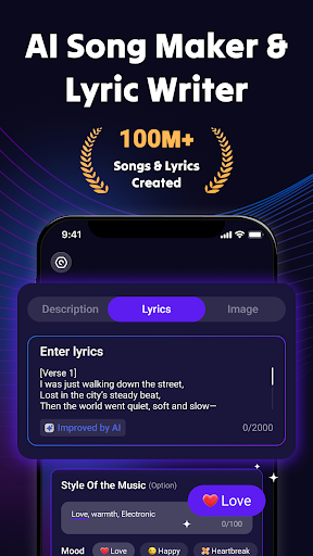 Rythmix: AI Music & Song Maker screenshot