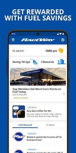 RaceWay Rewards screenshot