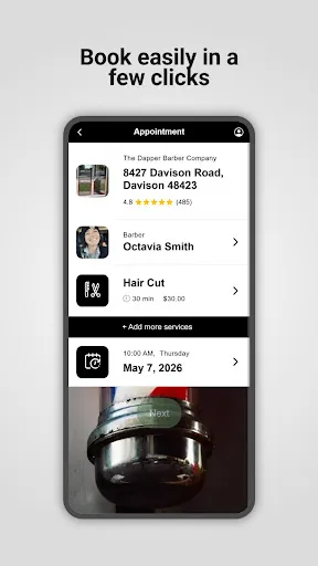 The Dapper Barber Company screenshot