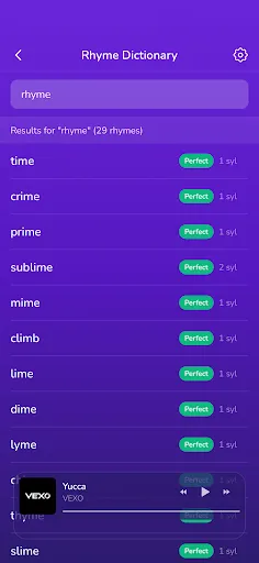 The Rhyme Game screenshot