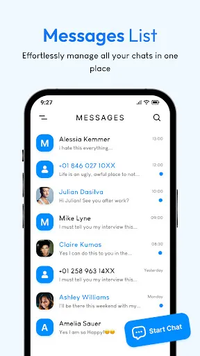 Messages: Text SMS screenshot