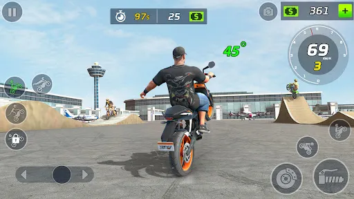 Moto Bike Stunt Wheelie Game screenshot