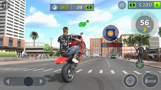 Moto Bike Stunt Wheelie Game screenshot