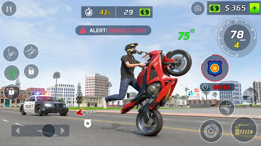 Moto Bike Stunt Wheelie Game screenshot
