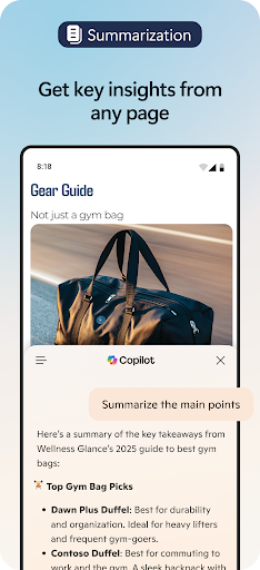 Microsoft Edge: AI browser screenshot