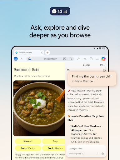 Microsoft Edge: AI browser screenshot