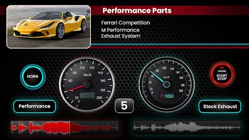 Car Engine Sounds - Gas Pedal screenshot