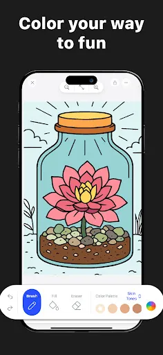 Adult Coloring Book - Bloom screenshot
