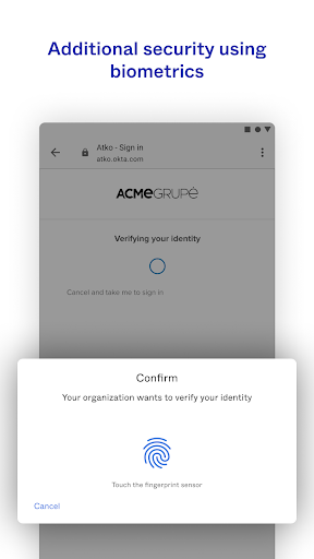 Okta Verify screenshot