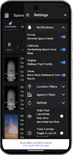Space Launch Schedule screenshot