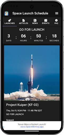 Space Launch Schedule screenshot