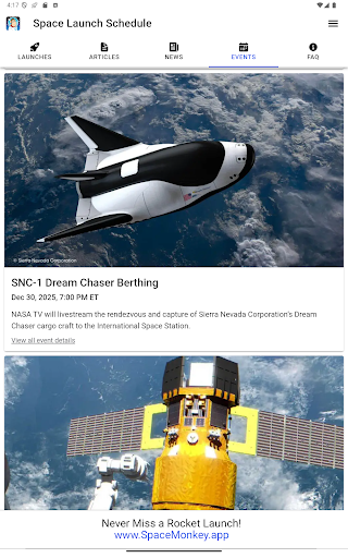 Space Launch Schedule screenshot