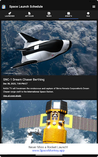 Space Launch Schedule screenshot