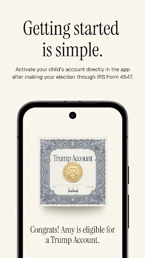 Trump Accounts: Official App screenshot