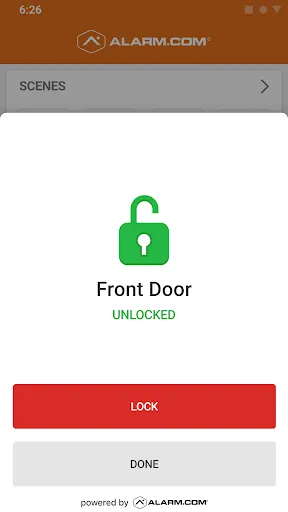 Alarm.com screenshot