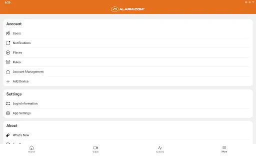 Alarm.com screenshot