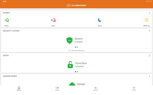 Alarm.com screenshot
