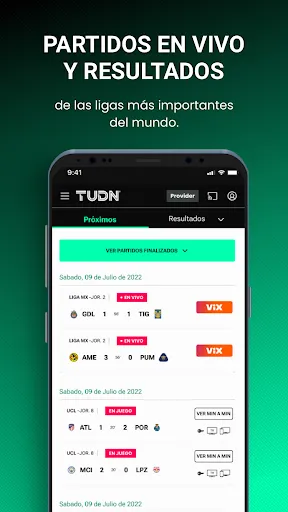 TUDN: TU Deportes Network screenshot