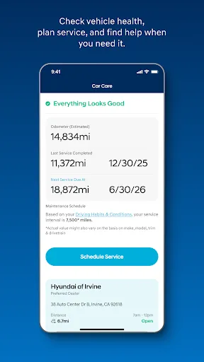 MyHyundai with Bluelink screenshot