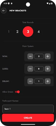 Tournament Bracket Maker App screenshot