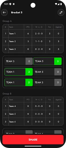 Tournament Bracket Maker App screenshot