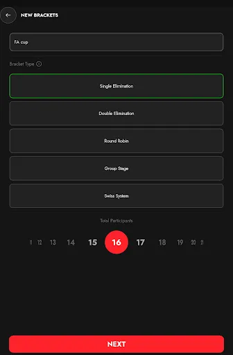Tournament Bracket Maker App screenshot