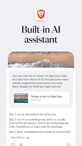 Brave Private Web Browser, VPN screenshot