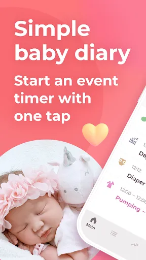 Breastfeeding tracker Pump log screenshot