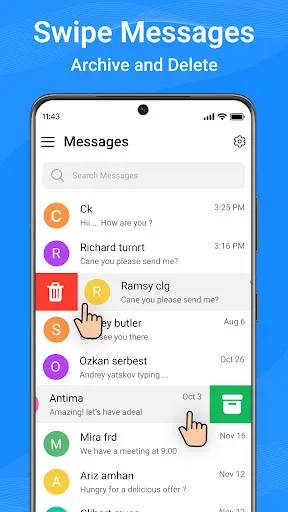 Messages: Text SMS screenshot