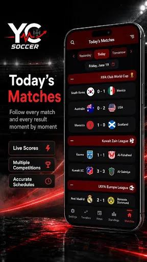 YC Soccer – Live Scores & News screenshot