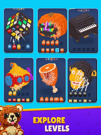 Cube Land Puzzle Game screenshot