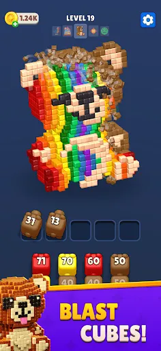 Cube Land Puzzle Game screenshot