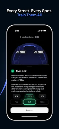 Runout Poker Trainer GTO Coach screenshot