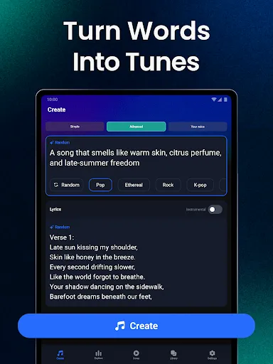 Shoom - AI Music Generator screenshot